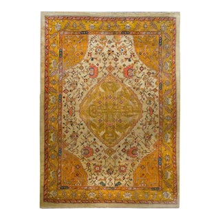 Early 20th Century Turkish Oushak Rug For Sale