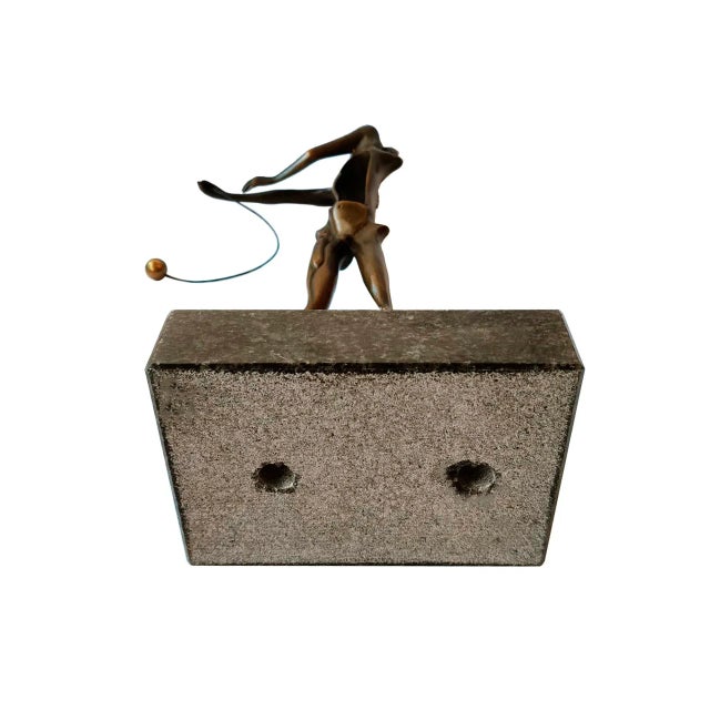 Black Salvador Dali, Homage to Newton, 1980s, Bronze with Marble Base For Sale - Image 8 of 9