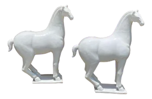 Ceramic Tang Horses - a Pair