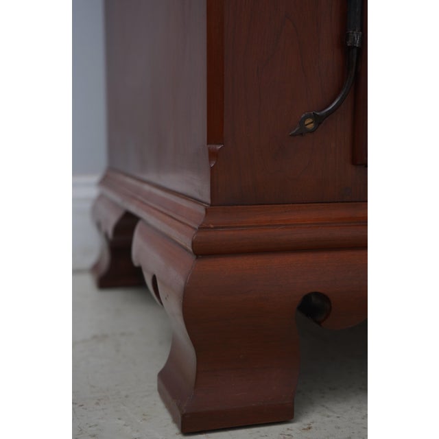 Bench Made Hand Crafted Primitive Cherry Step Back Cupboard For Sale - Image 9 of 12