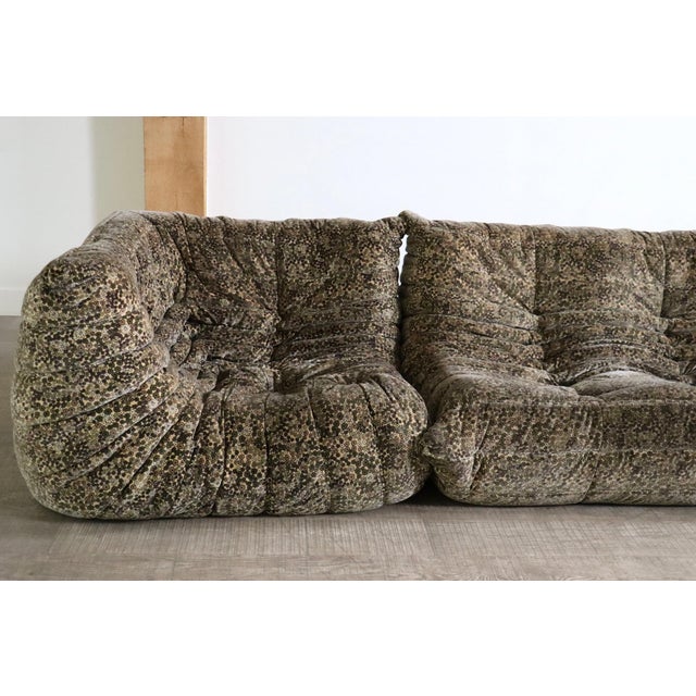 Textile Liberty Special Edition Togo Sofa by Michel Ducaroy for Ligne Roset, 1979, Set of 3 For Sale - Image 7 of 12