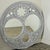 French French Vintage Architectural Round Mirror For Sale - Image 3 of 8