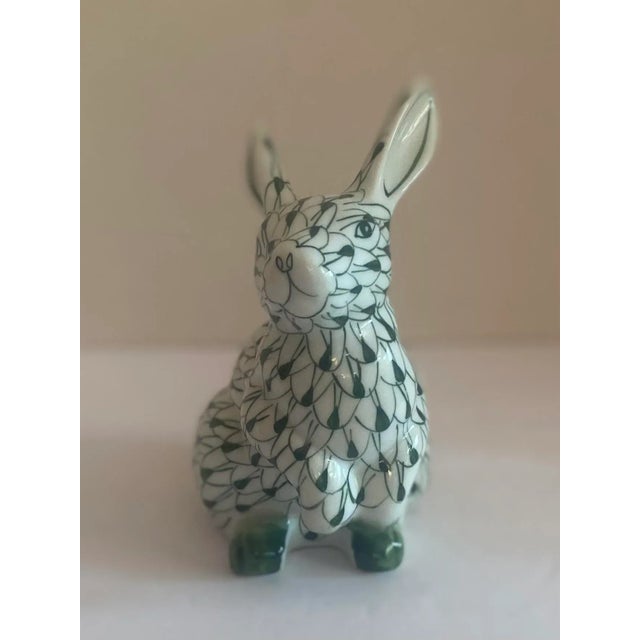 Sweet Porcelain Bunny Figurine in the style of the Herend. This very collectable figure is delicately hand painted in the...