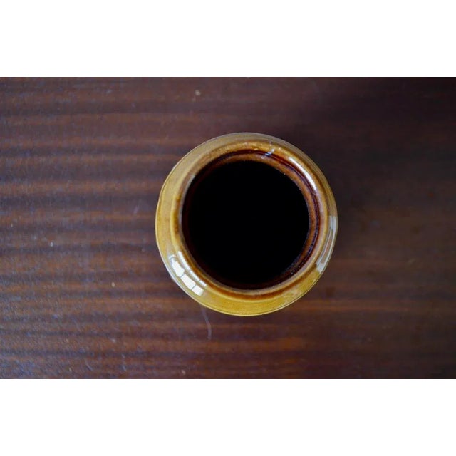 Vintage Brown Roller Vase from Scheurich, 1960s For Sale - Image 6 of 9