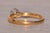 The Vico: Signed Antique Solitaire Ring in Yellow Gold with Natural Diamond For Sale In Philadelphia - Image 6 of 11