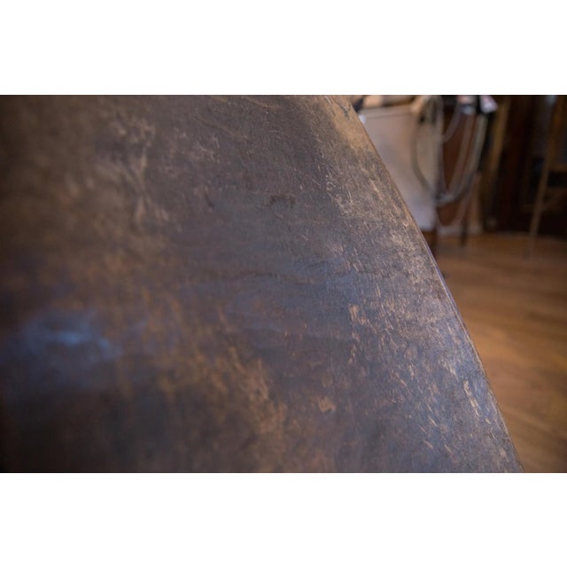 Vintage Carved African Wooden Slot Chair For Sale - Image 9 of 13