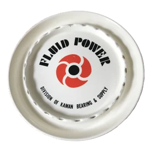 Vintage Ceramic Fluid Power (Kaman Bearing & Supply) Advertising Ashtray