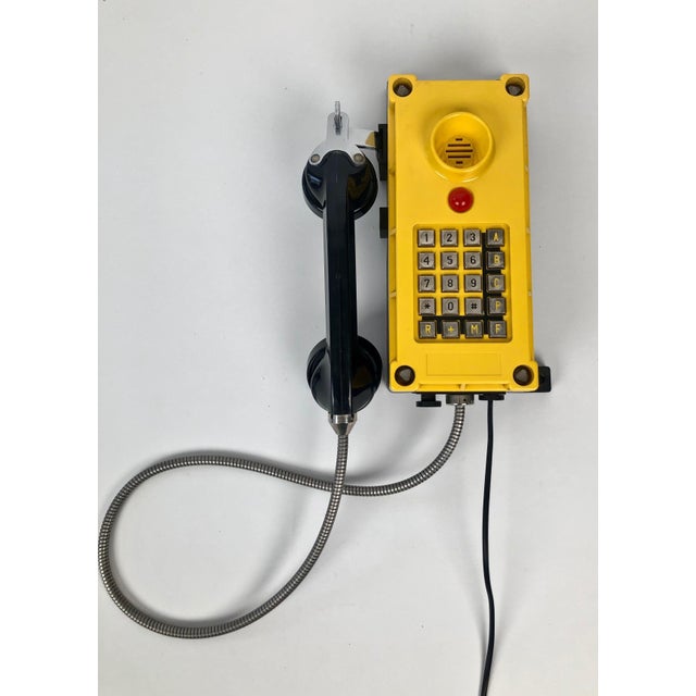 A pair of industrial telephones from the company tesla stropkov, a.s., produced 2004 in slovakia. The telephone model 4 fn...