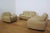 Wool sofas and armchair -busnelli spa - piumato with cushions in goose down and black polycarbonate shell years h72 x w143...