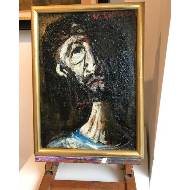 Work on canvas Gilded wood frame 41 x 30,2 x 2,5 cm This piece is attributed to the mentioned designer/maker. It has no...