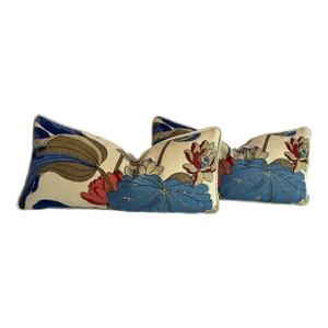 Early 21st Century Gp& J Baker Pillows- a Pair