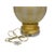 Mid Century Murano Glass Lamp With Gold Flecks, Monumental Italian Blown Glass For Sale - Image 4 of 7