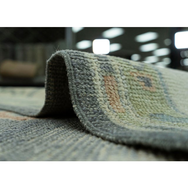 Textile Turkish Oushak Rug 9'2" x 12'10" #19222 For Sale - Image 7 of 8