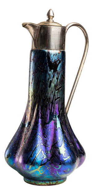 Iridescent Art Glass Jar by Wilhelm Kralik Sohn