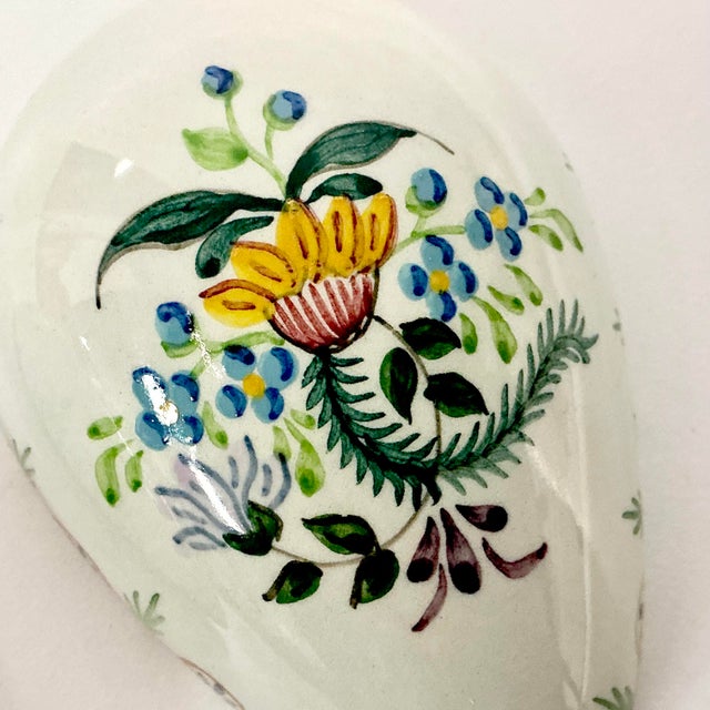 1950s Vintage Mediterranean Art Nouveau Porcelain Egg Box, Portuguese For Sale - Image 10 of 16