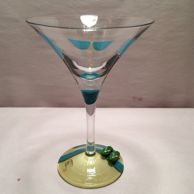 Hand Painted Lolita "Bikini" Martini Glass Chairish