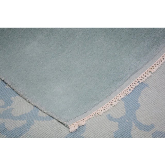 1960s Vintage Chinese Art Deco Hand Knotted Wool Rug,10' X 9'9" For Sale - Image 5 of 5