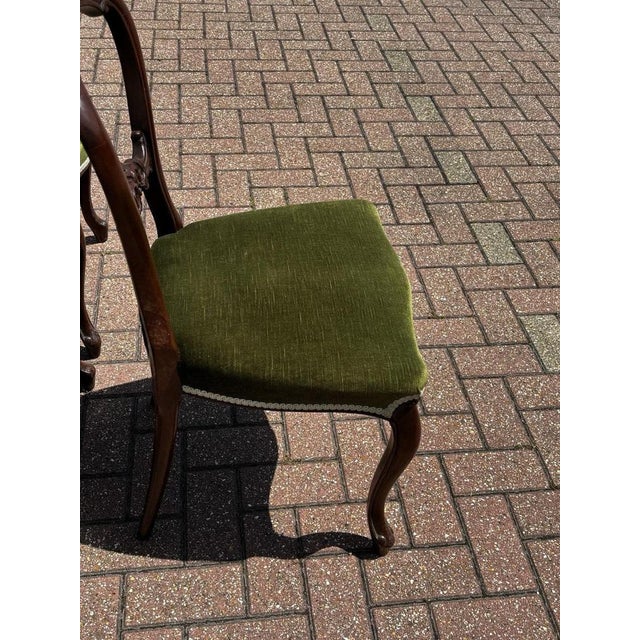 Mahogany Balloon Back Dining Chairs, Set of 8 For Sale - Image 9 of 10
