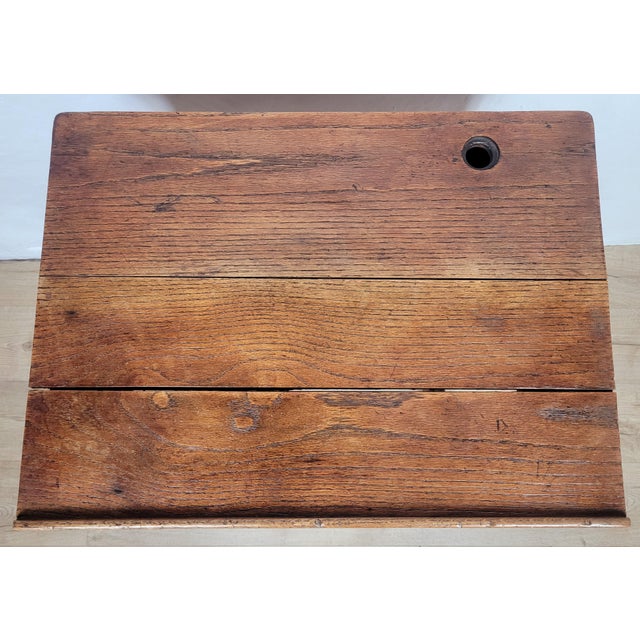 Vintage Desk in Oak, 1920s For Sale - Image 6 of 16