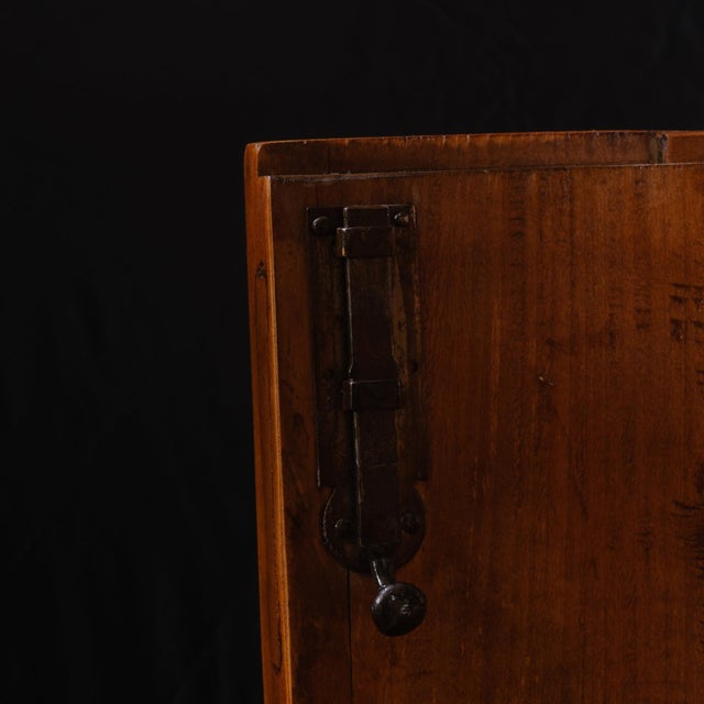 Brown Biedermeier Hall Cabinet in Walnut, 1830 For Sale - Image 8 of 9