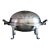 Antique Silver Plated Roll Top Buffet Server – Dome Warming Dish With Claw Feet & Ribbed Lid For Sale