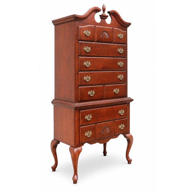 Brown Queen Anne Mahogany Highboy For Sale - Image 8 of 9