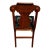 Wood 1940s Flame Mahogany Empire Side Chair Original Needlepoint Seat Refurbished For Sale - Image 7 of 16