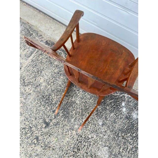 Antique Petite Rocking Chair With Beautuful Patina For Sale In Portland, ME - Image 6 of 13