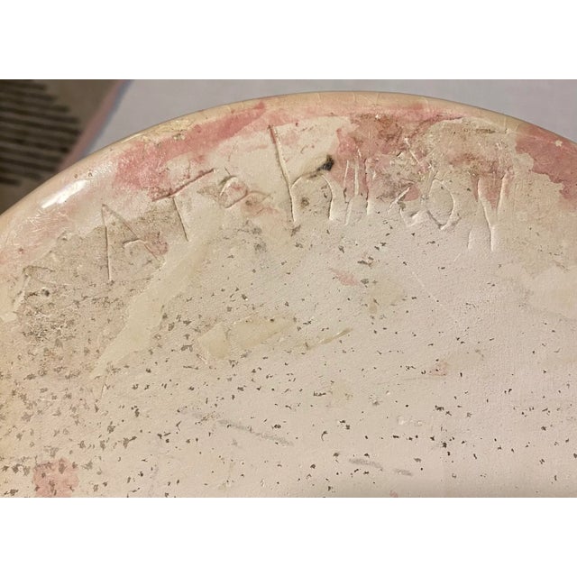 Antique Weller Pottery Pink Ceramic Umbrella Holder Vase For Sale In Atlanta - Image 6 of 11