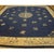 Antique Wool Hand Knotted Pile Blue 1900s Rug, Circa Date: 1900s. This exceptional example of early 20th-century weaving...