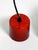 Small Mid-Century Modern Red and Black Enameled Pendant Lamp, 1960s For Sale - Image 9 of 18