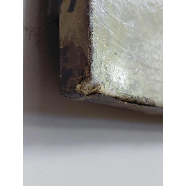 Red Antique Signed Manuel Ozuna Spanish Portrait Oil on Canvas For Sale - Image 8 of 9