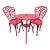 Alfresco Home Bistro Table + Chairs, Set of Three For Sale