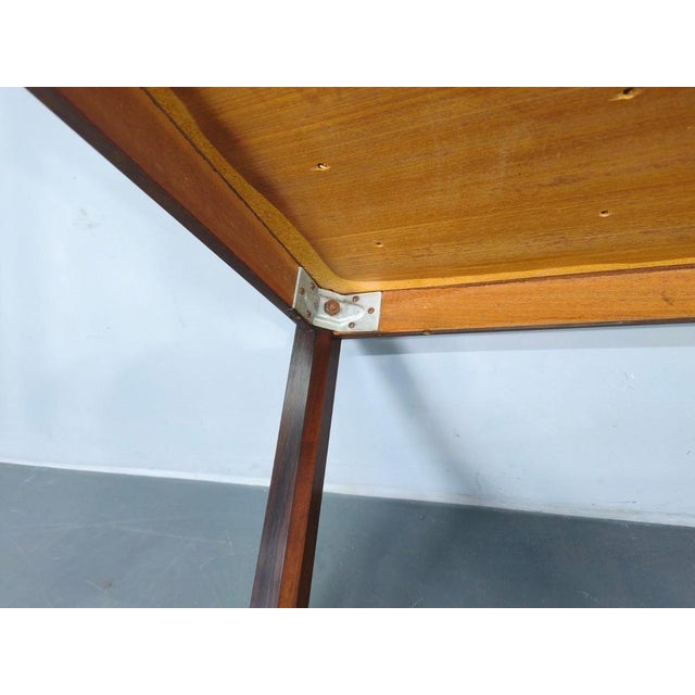 Wood and Tile Coffee Table attributed to Otto Detlefsen for Haslev, 1960s For Sale - Image 14 of 17