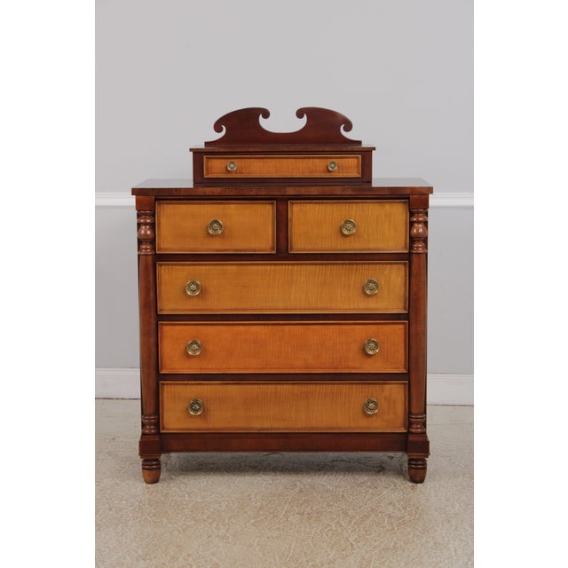 Age: Approx: 30 Years Old Details: Mahogany Dovetailed Drawer Construction High Quality Construction Sheraton Style Solid...
