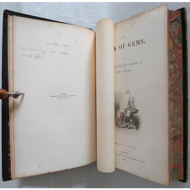 Mid 19th Century Mid 19th Century Illustrated Book, The Book of Gems: The Modern Poets and Artists of Great Britian For Sale - Image 5 of 13