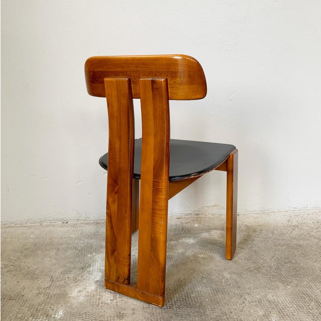 Wood Sapporo Dining Chairs by Mario Marenco for Mobilgirgi, 1970, Set of 4 For Sale - Image 7 of 13