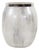 Sivas Glass Vase with Silver Accents- Small For Sale