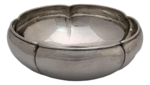 Sterling Silver Arts and Crafts Scalloped Bowl, 1938