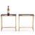This pair of two-tier tables would be an elegant addition to any home or study! They have a beautiful and delicate gallery...