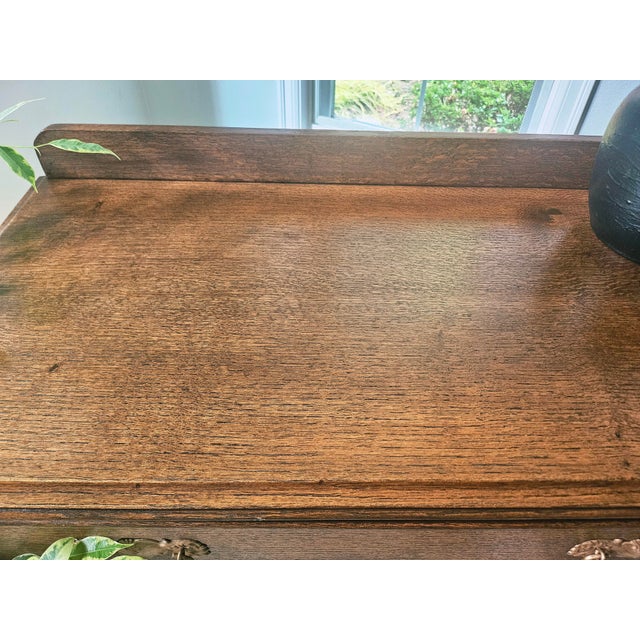 1910s American Golden Oak Three-Drawer Chest/Dresser For Sale In Seattle - Image 6 of 11