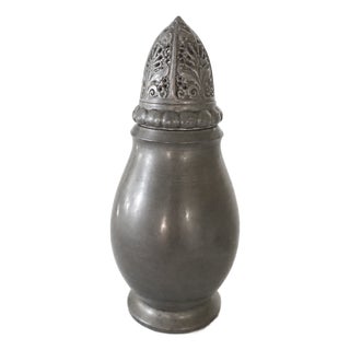 Art Deco Pewter Sugar Shaker Muffineer by Ib Just Andersen & GAB, 1931 For Sale