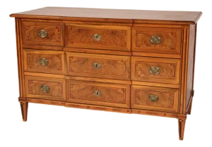 Antique Continental Louis XVI Style Walnut Chest of Drawers