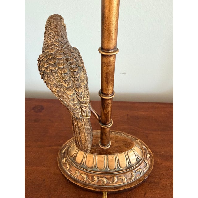 2010s Parrot in Palm Tree Lamp Maitland-Smith For Sale - Image 5 of 11