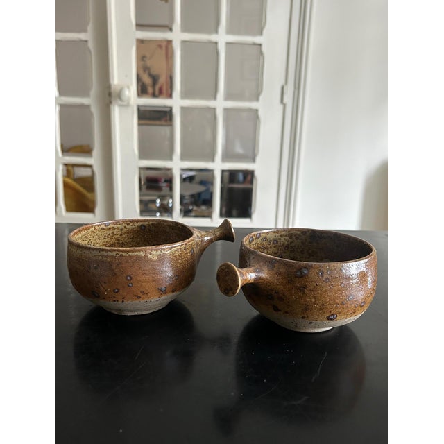 Vintage Stoneware Bowls by Charles Gaudry, 1970s, Set of 5 For Sale - Image 6 of 12
