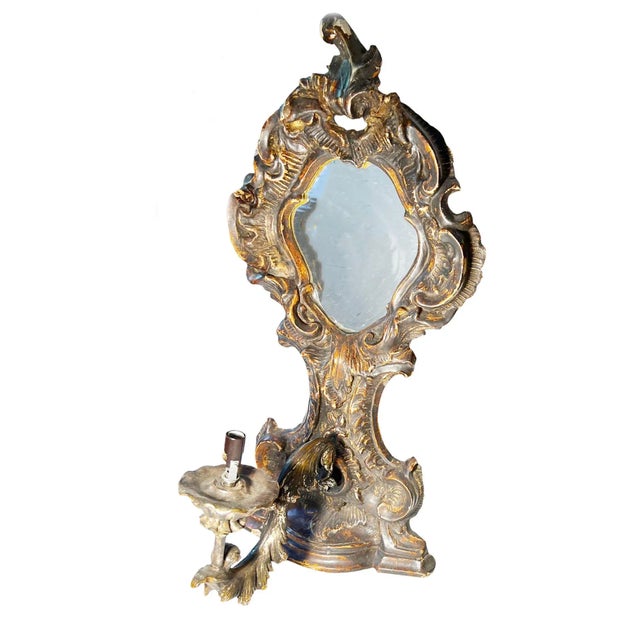 A pair of one arm Italian carved wood sconces circa 1780. These have been electrified.