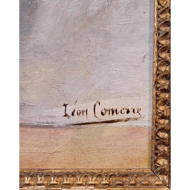 Leon François Comerre -Portrait of a Ballerina W/ White Tutu- Oil Painting For Sale - Image 9 of 11