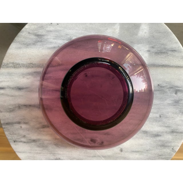 Blenko Mid-Century Modern Amethyst Glass Bowl For Sale - Image 4 of 6