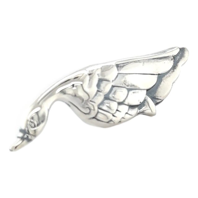 Tiffany & Co Goose Brooch Sterling Silver Estate For Sale