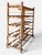 Vintage French Industrial Bakery Rack on Wheels For Sale - Image 4 of 7